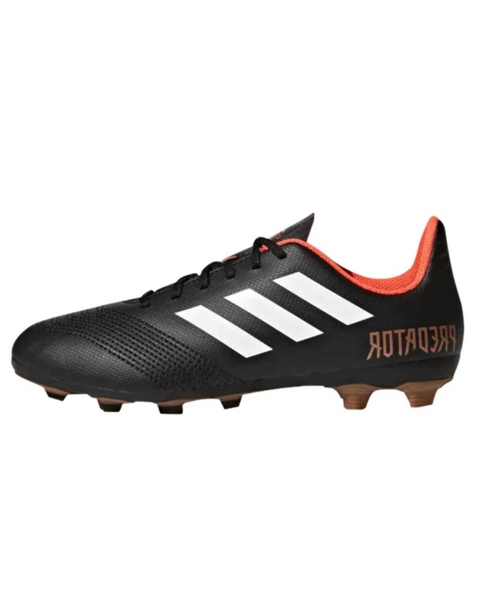 NEW ADIDAS kid's predator 18.4 fxg j cleats in core black/footwear white/solar r